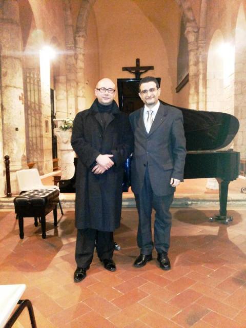 il pianista Gianluca Di Donato ed il compositore Francesco Marino